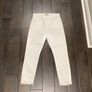 Agolde white denim